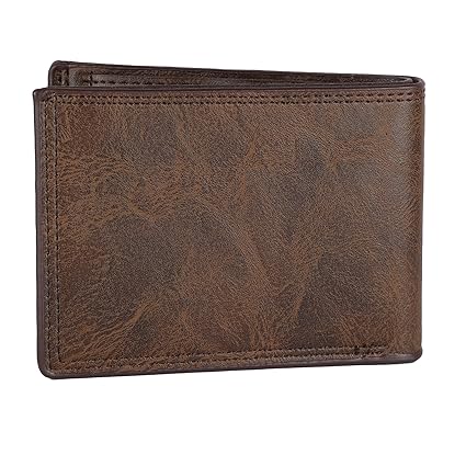 Buy ZEVORA Men Travel, Trendy, Casual Brown Leather Wallet (3 Card